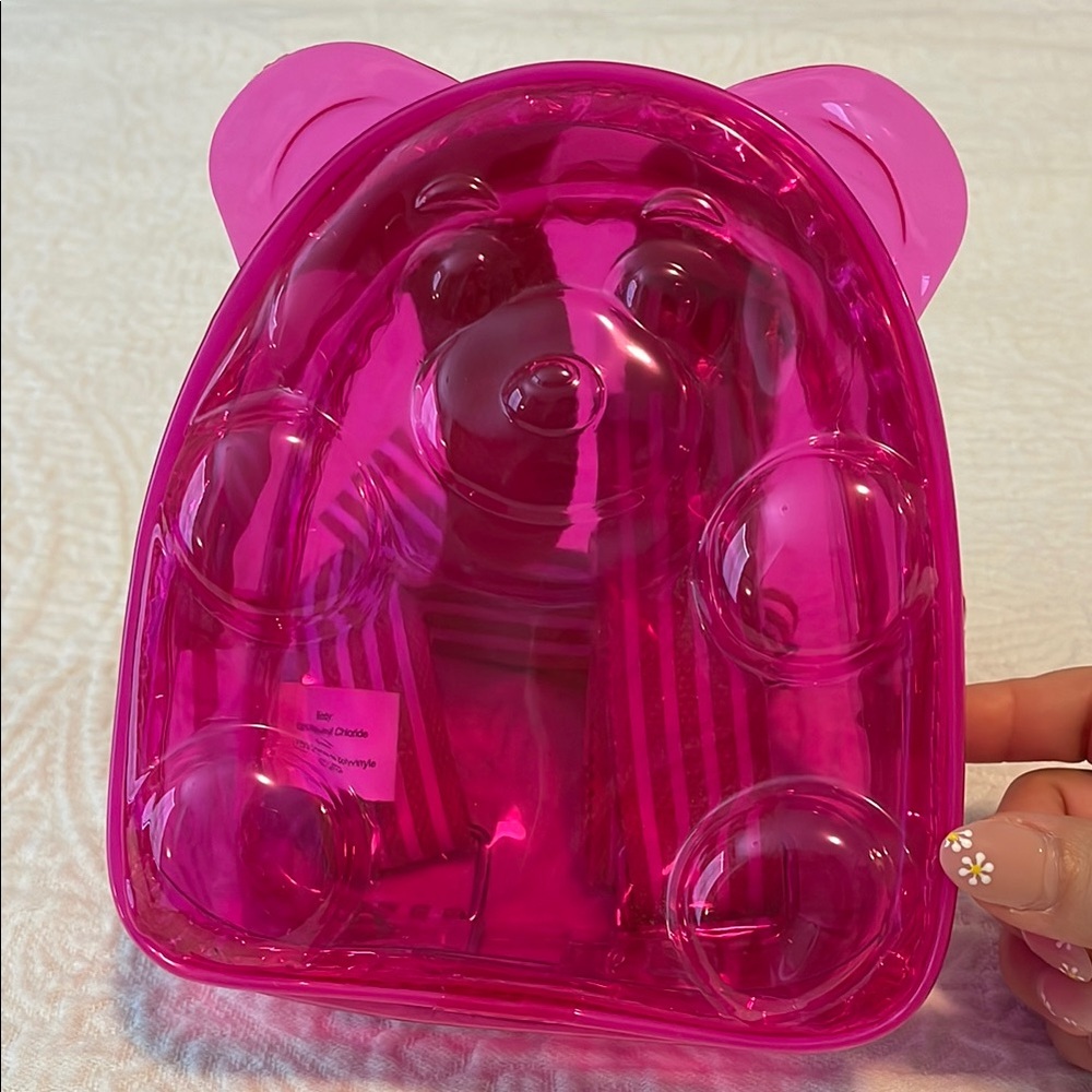 New BBW pink jelly bear 🐻 mini backpack